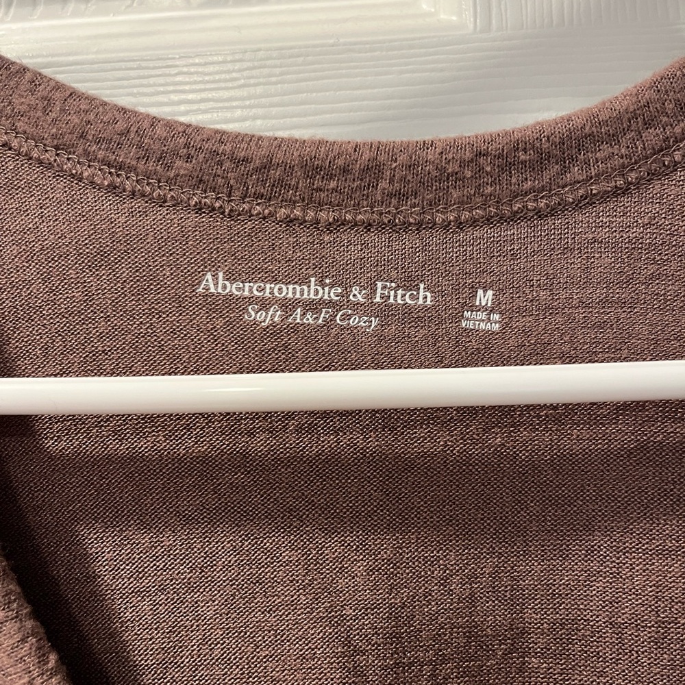 Abercrombie Soft A&F Cozy Long Sleeve Bodysuit - Brown